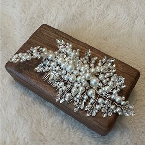 Pearl and Rhinestone Hair Comb | Wedding Hair Accessory Headpiece